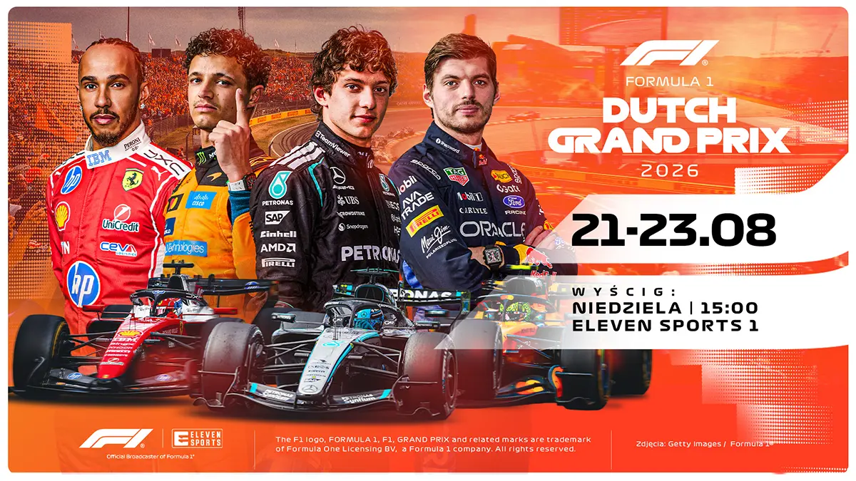 F1: GP Holandii 2026 gdzie oglądać na żywo wyścig Formuła 1 kiedy transmisja live tv stream