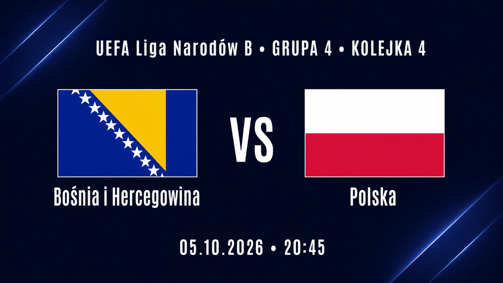Bośnia i Hercegowina - Polska gdzie oglądać mecz na żywo kiedy transmisja Liga Narodów live tv